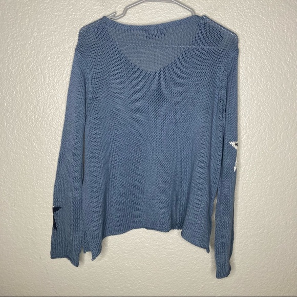 Wooden Ships Star Print Pullover Sweater - Picture 7 of 7